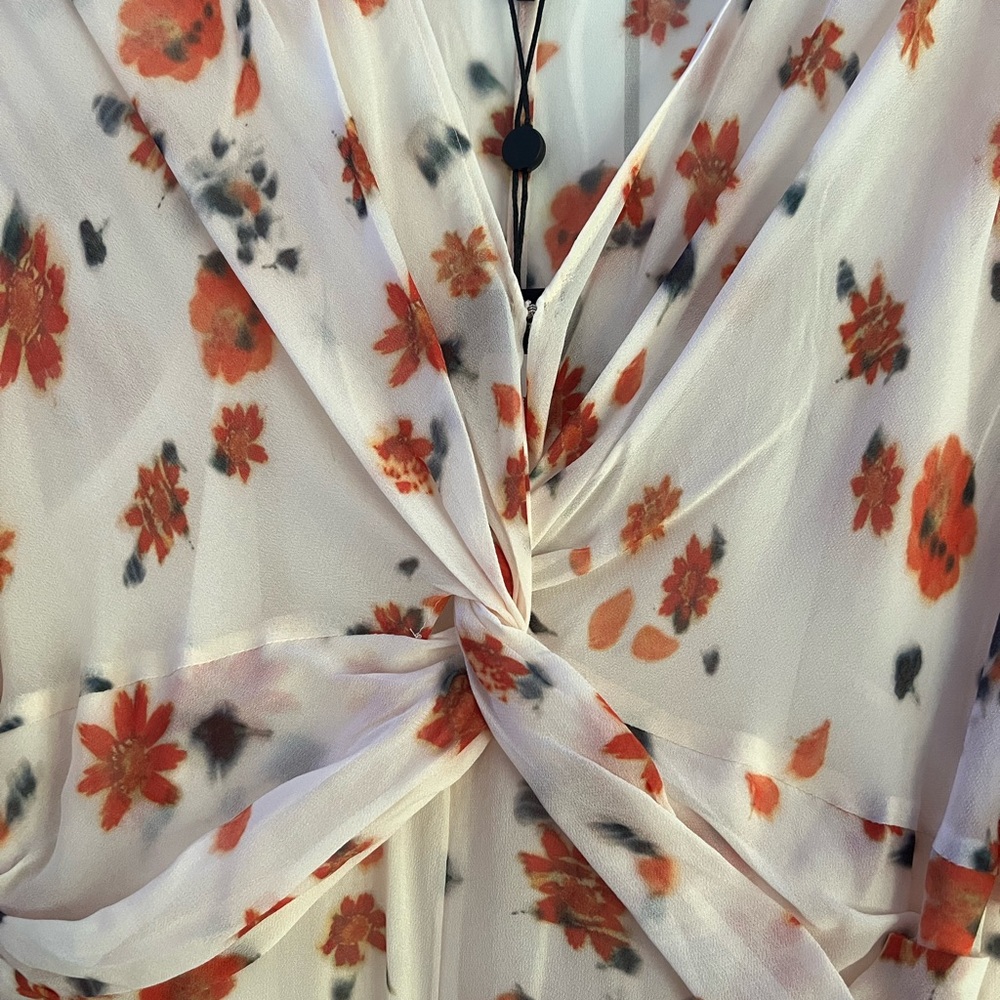 rag & bone Tamar Printed Dress Pink Floral Size 8